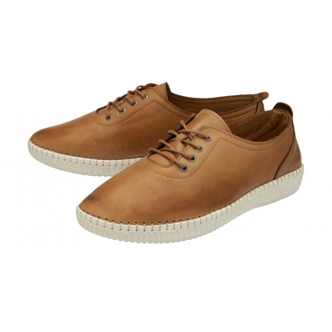 Tan Leather Juliana Lace-Up Shoes | Lotus 2 Tan Leather Juliana Lace-Up Shoes | Lotus - Image 2