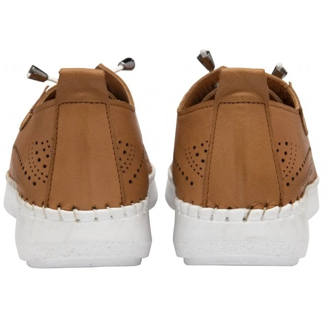 Tan Leather Katya Casual Shoes | Lotus 3 Tan Leather Katya Casual Shoes | Lotus - Image 3