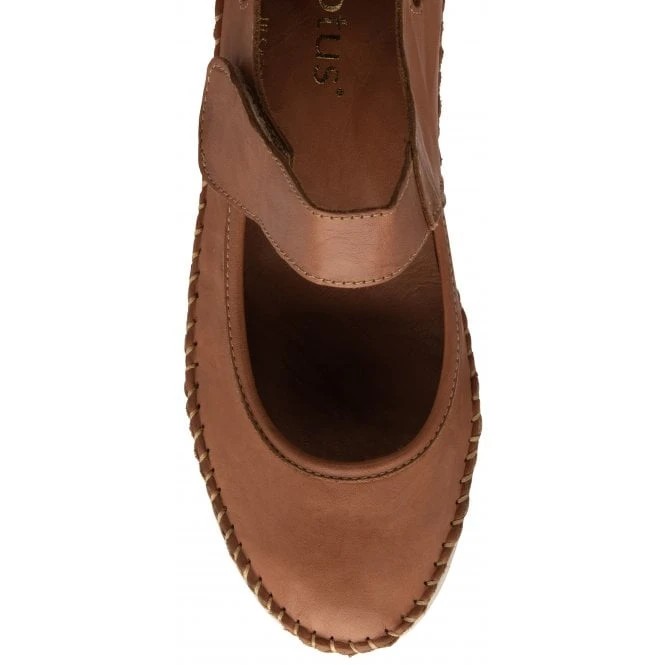 Tan Leather Keryn Flat Shoes | Lotus 4 Tan Leather Keryn Flat Shoes | Lotus - Image 4