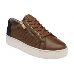 Tan Leather Stroud Casual Trainers | Stressless By Lotus