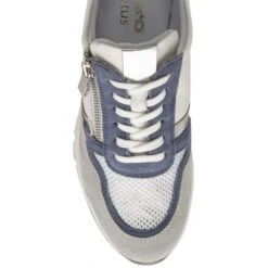 White & Blue Leather Sammie Casual Trainers | Stressless By Lotus -Top Quality Shoe Store white blue leather sammie casual trainers stressless by lotus p13728 33080 medium