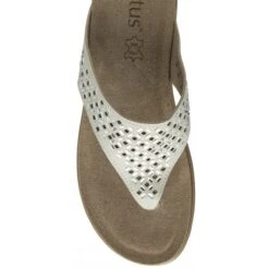 White Ferarra Flat Toe-Post Sandals | Lotus -Top Quality Shoe Store white ferarra flat toe post sandals lotus p13255 31316 medium