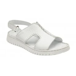 White Leather Astrid Slingback Sandals | Lotus