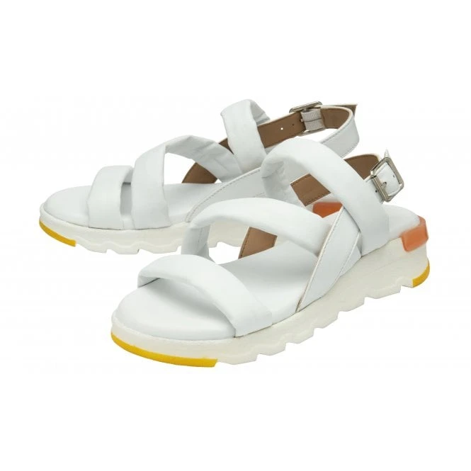 White Leather Fionne Slingback Sandals | Stressless By Lotus 2 White Leather Fionne Slingback Sandals | Stressless By Lotus - Image 2