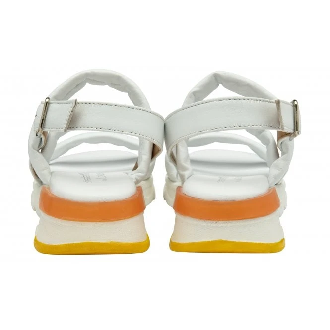 White Leather Fionne Slingback Sandals | Stressless By Lotus 3 White Leather Fionne Slingback Sandals | Stressless By Lotus - Image 3