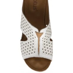 White Leather Genevieve Mule Sandals | Lotus -Top Quality Shoe Store white leather genevieve mule sandals lotus p13584 32752 medium