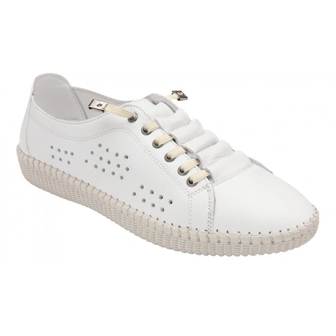 White Leather Kamari Casual Shoes | Lotus 1 White Leather Kamari Casual Shoes | Lotus