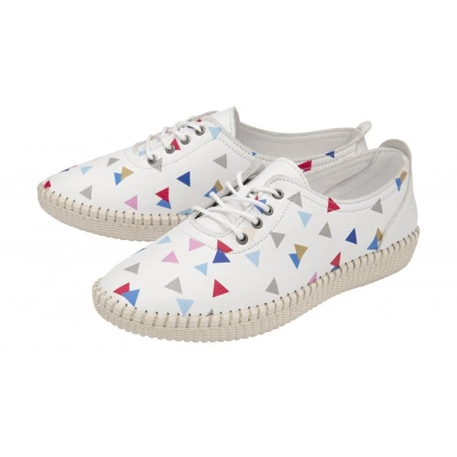 White Leather Kay Lace-Up Shoes | Lotus 2 White Leather Kay Lace-Up Shoes | Lotus - Image 2