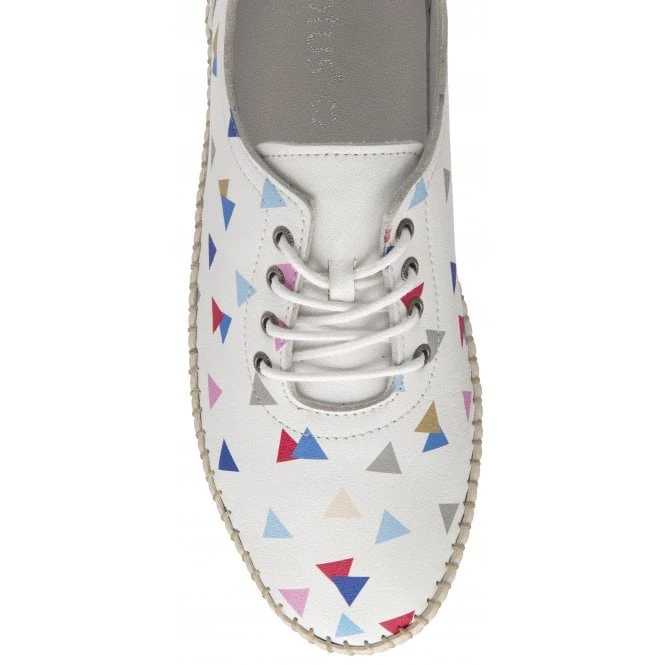 White Leather Kay Lace-Up Shoes | Lotus 4 White Leather Kay Lace-Up Shoes | Lotus - Image 4