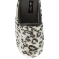 White Leopard-Print Cara Mule Slippers | Lotus -Top Quality Shoe Store white leopard print cara mule slippers lotus p13138 30985 medium