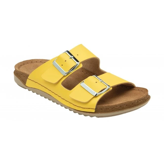 Yellow Cortona Open-Toe Mule Sandals | Lotus 1 Yellow Cortona Open-Toe Mule Sandals | Lotus