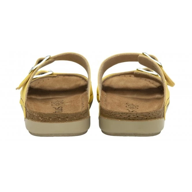 Yellow Cortona Open-Toe Mule Sandals | Lotus 3 Yellow Cortona Open-Toe Mule Sandals | Lotus - Image 3