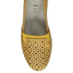 Yellow Leather Francesca Slip-On Shoes | Lotus -Top Quality Shoe Store yellow leather francesca slip on shoes lotus p13269 31268 medium