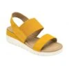 Yellow Suede Cecilla Open-Toe Sandals | Lotus